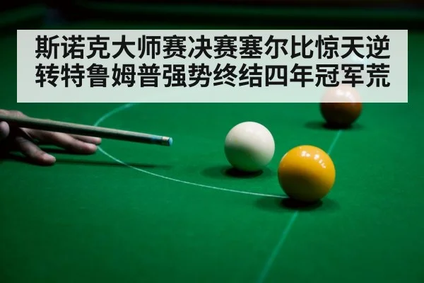 斯诺克大师赛决赛塞尔比惊天逆转特鲁姆普强势终结四年冠军荒